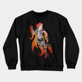 Commander Lilith, The Firehawk (Monochrome Version) Crewneck Sweatshirt